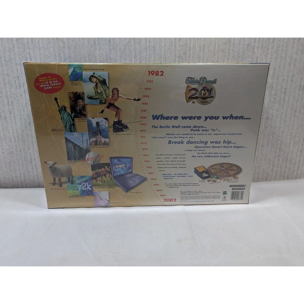 Vintage Trivial Pursuit 20th Anniversary Edition 2002 New & Factory Sealed
